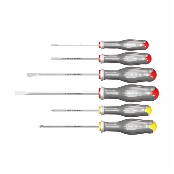 USAG 324 I/SH6  Serie di 6 giraviti inox per viti con intaglio e impronta a croce PHILLIPS® Peso gr 580              