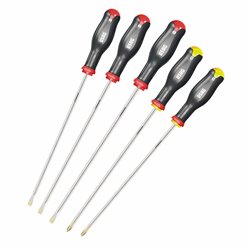 USAG 324 L/SH5  Serie di 5 giraviti per viti con intaglio e impronta a croce PHILLIPS®                