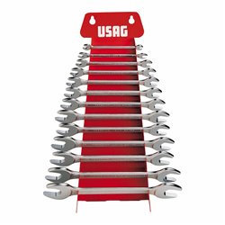 USAG 252 N/S13  Serie di 13 chiavi a forchetta doppie Peso kg 3,6              