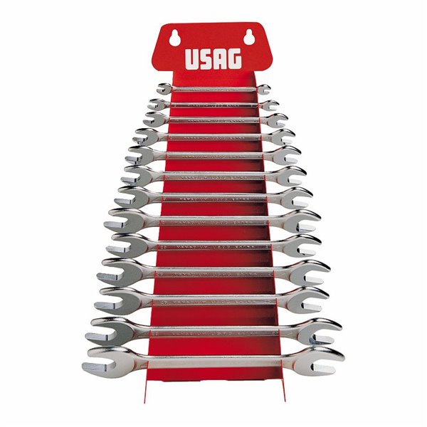 USAG 252 N/S13  Serie di 13 chiavi a forchetta doppie Peso kg 3,6              