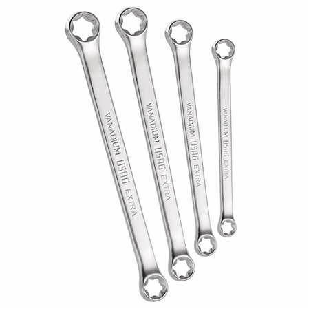 USAG 255 TX/S4  Serie di 4 chiavi TORX® doppie diritte Peso gr 300              