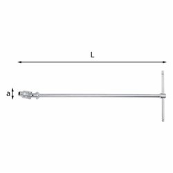 USAG 276 CTX  Chiavi a T snodate TORX® Misura mm E6 a mm 8 L mm 399          