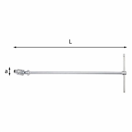 USAG 276 CTX  Chiavi a T snodate TORX® Misura mm E10 a mm 13 L mm 432          