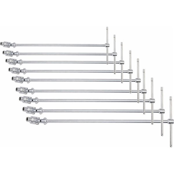 USAG 276 CTX/SE9  Serie di 9 chiavi a T snodate TORX® Peso kg 3,9              
