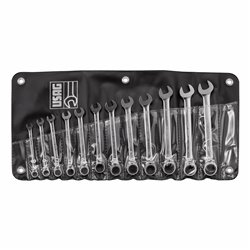 USAG 285 KA/B12  Serie di 12 chiavi combinate a cricchetto con anello di tenuta Peso kg 1,5              