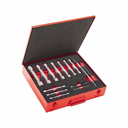 USAG 290 E/C14  Serie di 14 chiavi a tubo doppie pesanti                