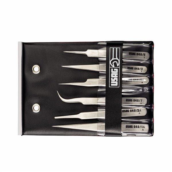 USAG 040 SE6  Serie di 6 pinzette Peso gr 150              