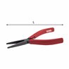 USAG 015/5  Pinza a becchi piatti extra lunghi diritti axbxc mm 48x1x14 L mm 160 Peso gr 80          