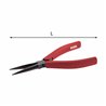 USAG 017/7  Pinza a becchi mezzotondi extra lunghi diritti axbxc mm 35x1,6x9 L mm 140 Peso gr 65          
