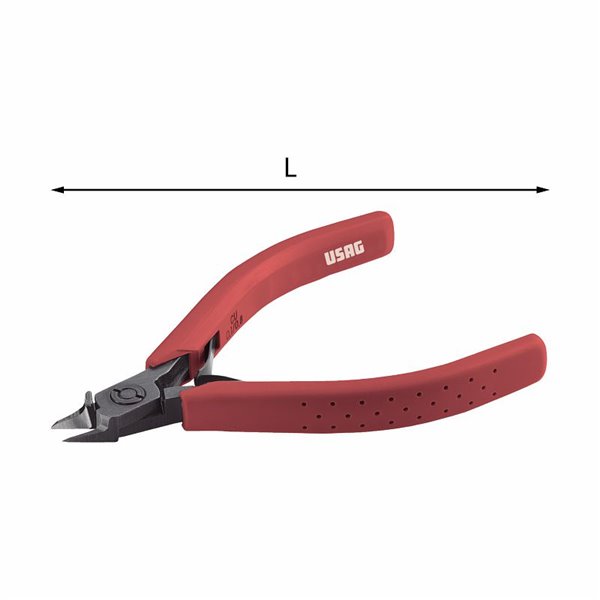 USAG 024/2  Tronchese con becchi ribassati a tagliente raso axbxc mm 10,5x10,5x9,5 L mm 110 Peso gr 60          