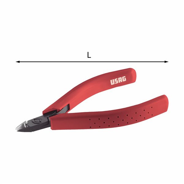 USAG 021/1  Tronchese ultra compatto a tagliente semi-raso axb mm 9x8,5 L mm 110 Peso gr 60          