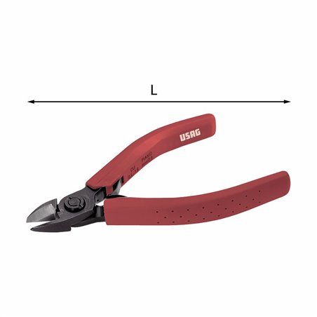 USAG 021/5  Tronchese grande capacità a tagliente semi-raso axb mm 16x16 L mm 125 Peso gr 95          