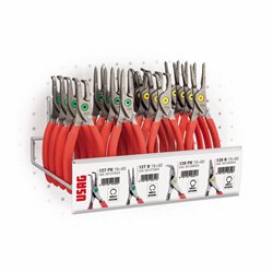 USAG 127 N/SH20  Gancio multiplo da parete per pinze anelli elastici (20 pz)                