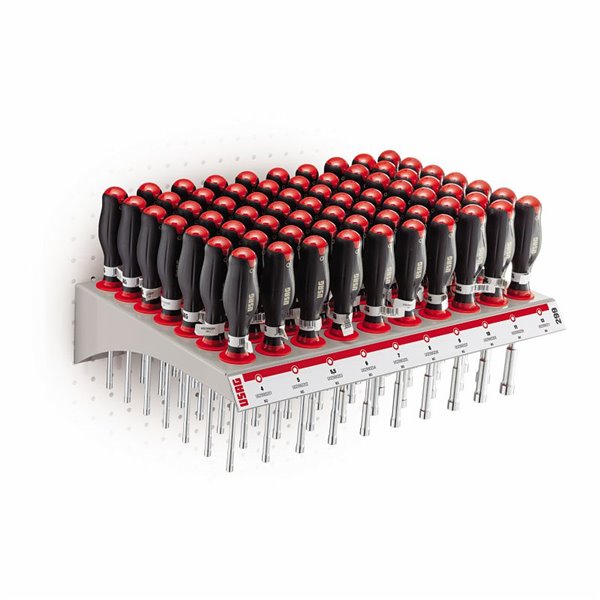 USAG 299 RP1  Ripiano chiavi a bussola esagonali con impugnatura (100 pz) LxPxH mm 480x330x100              