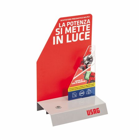 USAG 943 PC1/S1V  Espositore da banco per avvitatore (vuoto) LxPxH mm 400x236x370              