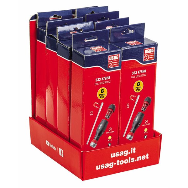 USAG 333 K SH8/B8  Espositore da banco LxPxH mm 205x250x315              