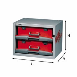 USAG 5000 A2  Composizione con valigette asportabili LxPxH mm 495x375x382 Peso kg 17            