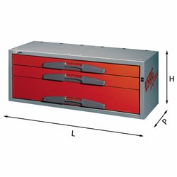 USAG 5000 CL3N  Composizione con cassetti lunghi LxPxH mm 990x375x382 Peso kg 30            