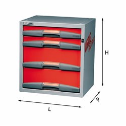 USAG 5000 D4  Composizione con cassetti LxPxH mm 495x375x542 Peso kg 21            