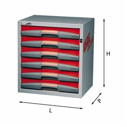 USAG 5000 D6  Composizione con cassetti LxPxH mm 495x375x542 Peso kg 24            