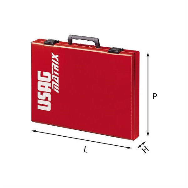 USAG 5000 H1  Valigetta asportabile LxPxH mm 403x312x62 Peso kg 2,3            