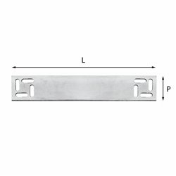 USAG 5002 S4N  Staffa di ancoraggio L mm 250 P mm 45 Peso gr 146          