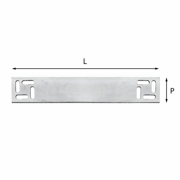 USAG 5002 S4N  Staffa di ancoraggio L mm 250 P mm 45 Peso gr 146          