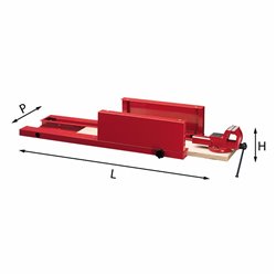 USAG 5002 ZM3  Pianale con morsa LxPxH mm 990x375x200 Peso kg 20            