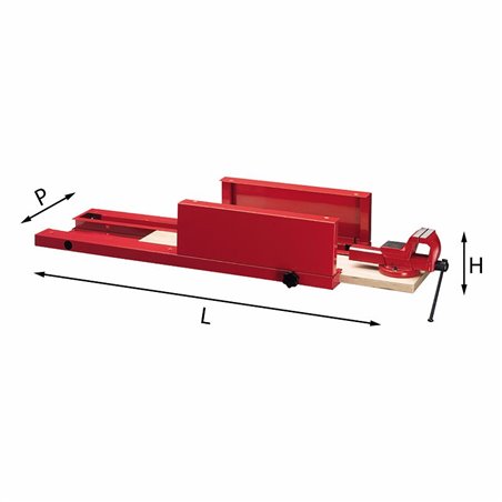 USAG 5002 ZM3  Pianale con morsa LxPxH mm 990x375x200 Peso kg 20            
