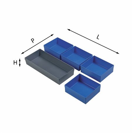 USAG 5003 HA 5  Assortimenti di vaschette LxPxH mm 384x296x51 Peso gr 398            