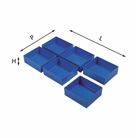 USAG 5003 HA 6  Matrix - Assortimenti di vaschette LxPxH mm 384x296x51 Peso gr 420            