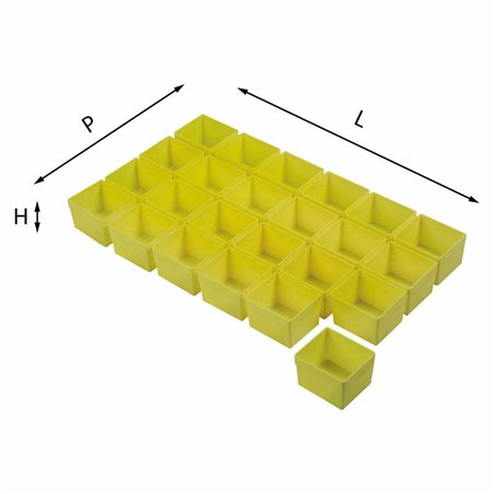 USAG 5003 HA24  Assortimenti di vaschette LxPxH mm 384x296x51 Peso gr 528            