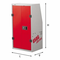 USAG 5002 F1  Armadio spogliatoio LxPxH mm 495x375-275x924 Peso kg 11,7            