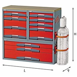 USAG 5006 E3  Asssortimento retro schiena LxPxH mm 990x375x954 Peso kg 89,3            