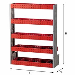 USAG 5006 E6  Assortimento retro schiena LxPxH mm 990x375-275x1306 Peso kg 42,7            