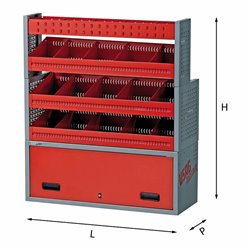 USAG 5006 E14  Assortimento lato destro LxPxH mm 990x375x1146 Peso kg 50            