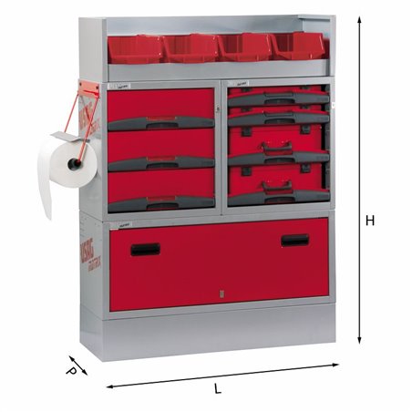 USAG 5006 EF1  Assortimento lato destro o sinistro LxPxH mm 990x375x1306 Peso kg 76            