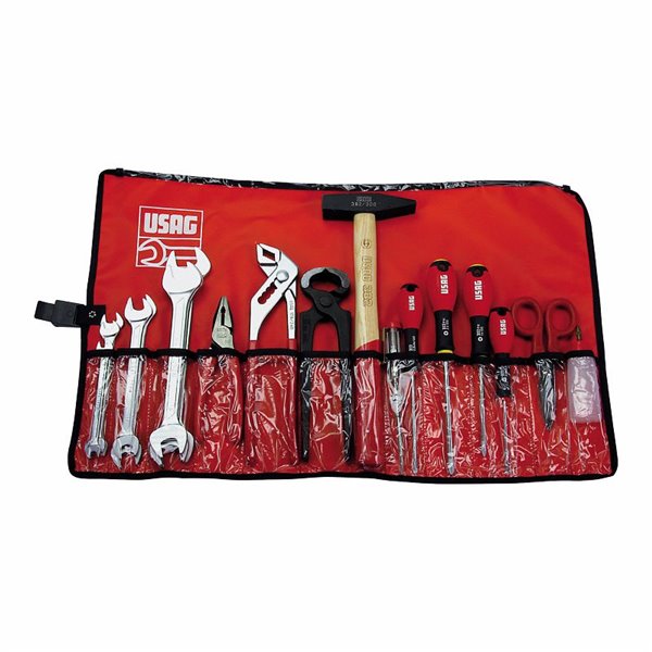 USAG 630 AN  Borsa avvolgibile con assortimento per manutenzione casa (19 pz) Peso kg 2,7              
