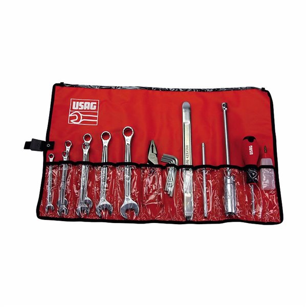 USAG 630 BN  Borsa avvolgibile con assortimento per manutenzione moto (20 pz) Peso kg 2,2              