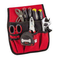 USAG 007 MLI  Marsupio con assortimento per MANUTENZIONE (9 pz) LxH mm 250x280 Peso kg 1,8            