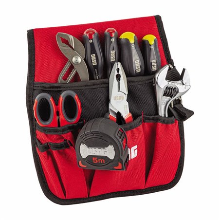 USAG 007 MLI  Marsupio con assortimento per MANUTENZIONE (9 pz) LxH mm 250x280 Peso kg 1,8            