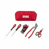 USAG 007 SB 178 NC  Astuccio portautensili con giraviti, chiavi maschio, pinza regolabile e forbice (13 pz) LxPxH mm 260x50x110 