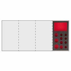 USAG 519 M 235BPV  Modulo in spugna bicolore vuoto LxPxH mm 108x104x45              