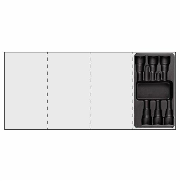 USAG 519/233CNXZN6V  Modulo in termoformato vuoto LxPxH mm 104x188x45              