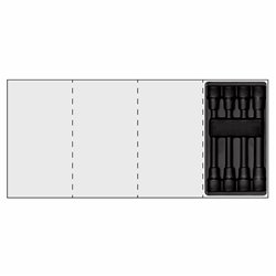 USAG 519/233CNXZN8V  Modulo in termoformato vuoto LxPxH mm 415x188x45              