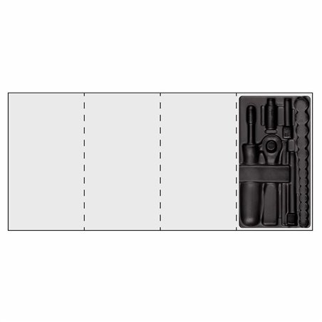 USAG 519/606AV  Modulo in termoformato vuoto LxPxH mm 104x188x45              