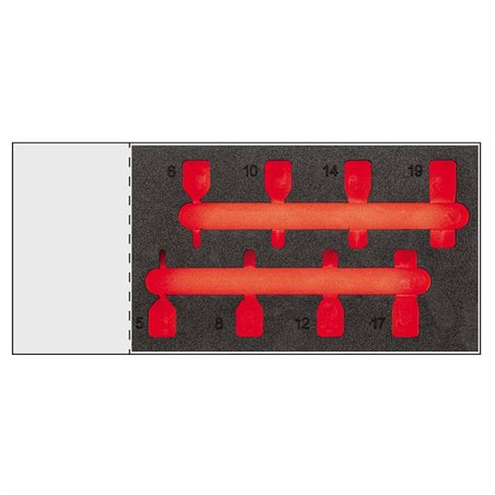 USAG 519 M 234MNC8V  Modulo in spugna bicolore vuoto LxPxH mm 311x188x45              