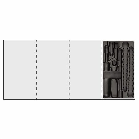 USAG 519/606AEPOLV  Modulo in termoformato vuoto LxPxH mm 104x188x45              