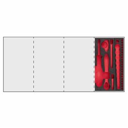 USAG 519 M 608AEAAV  Modulo in spugna bicolore vuoto LxPxH mm 415x188x45              