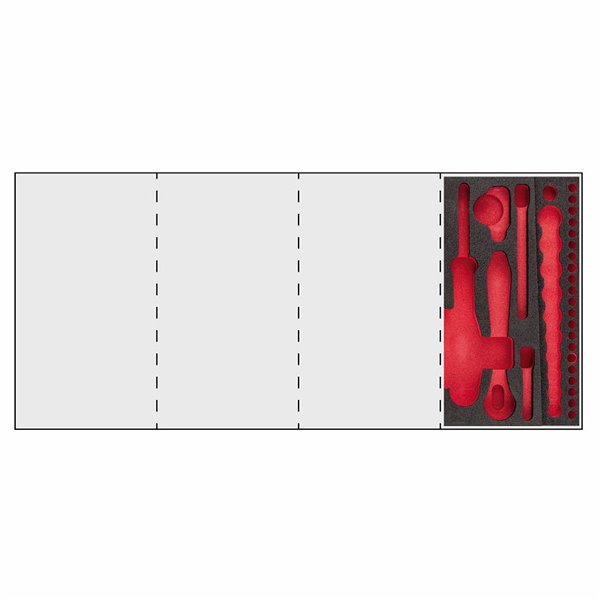 USAG 519 M 608AEAAV  Modulo in spugna bicolore vuoto LxPxH mm 415x188x45              